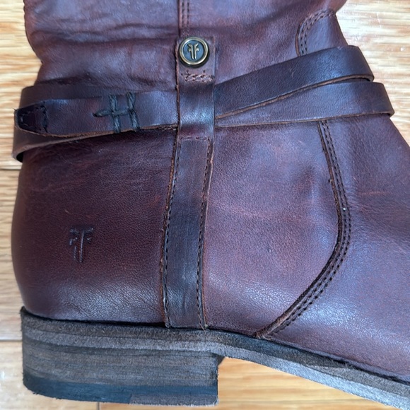 Frye - Melissa Belted Tall Boots women’s size 9 - Picture 3 of 9